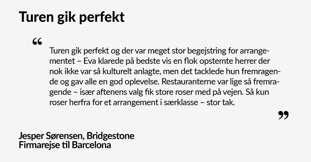 Firmarejse til Barcelona