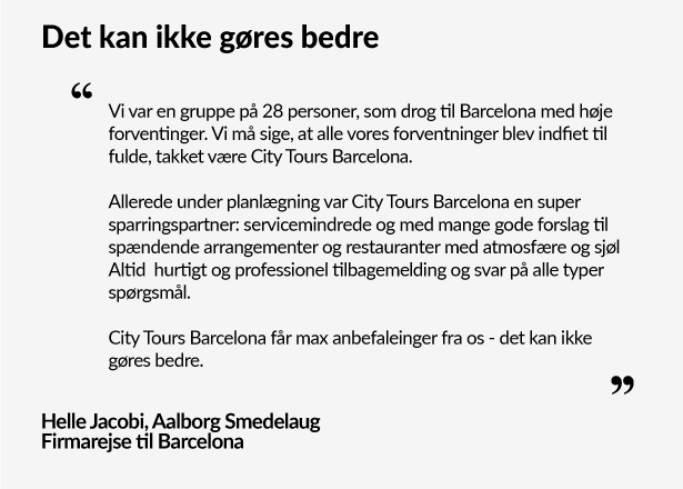 Firmarejse til Barcelona