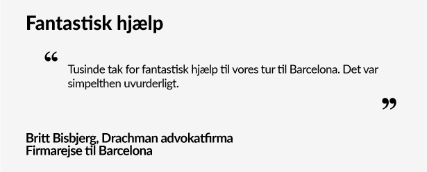 Firmarejse til Barcelona