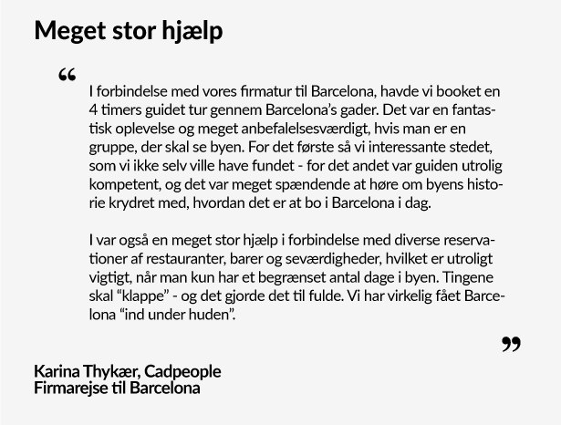 Firmarejse til Barcelona