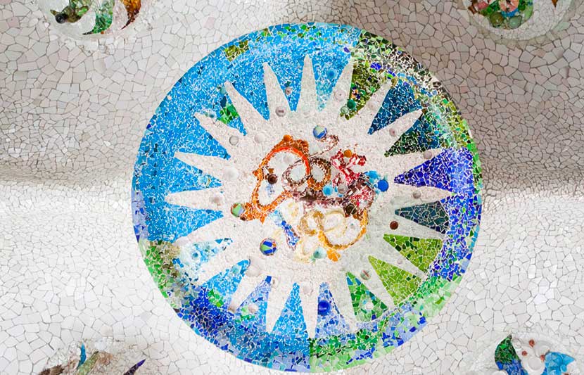 Mosaikker i Park Güell