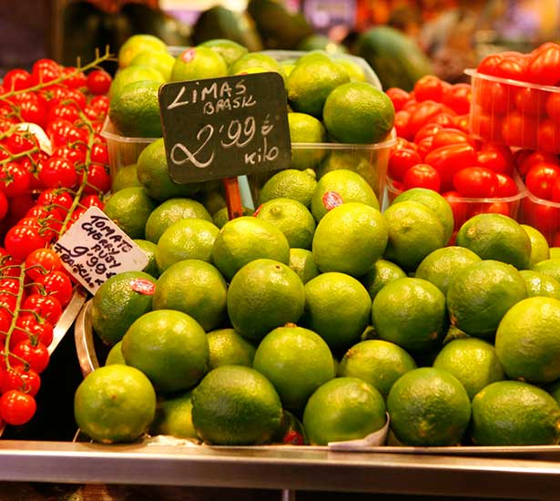 Frugter på Boquería Markedet